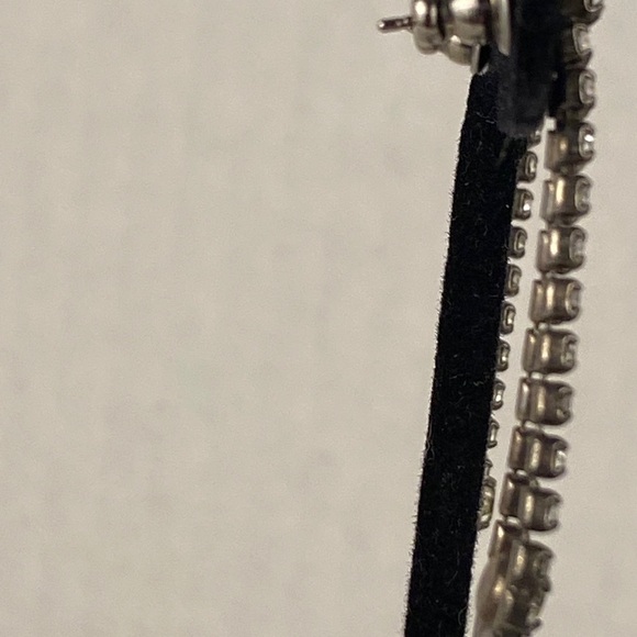 EARRINGS Vintage rhinestone dangle earrings teardrop stud - Picture 5 of 7